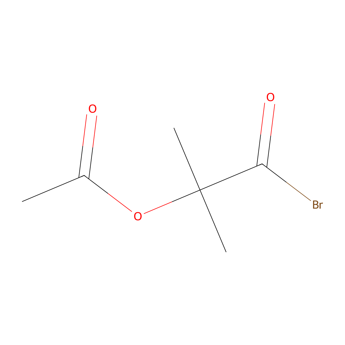 1-Bromocarbonyl-1-methylethyl acetate molecular structure, CAS 40635-67-4