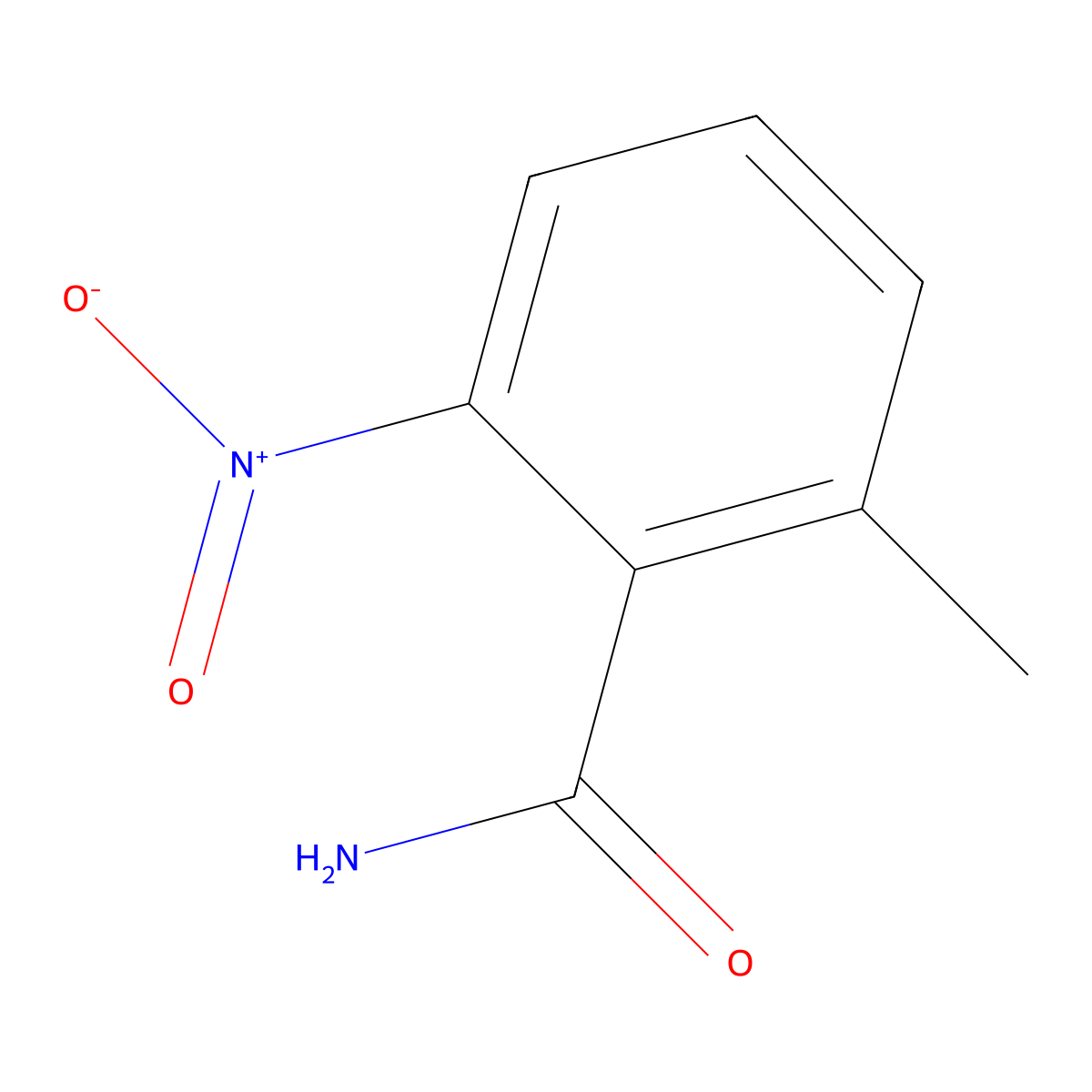 2-Methyl-6-nitrobenzamide molecular structure, CAS 40637-78-3