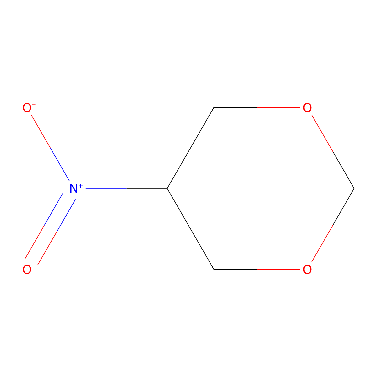5-Nitro-1,3-dioxane molecular structure, CAS 4064-86-2