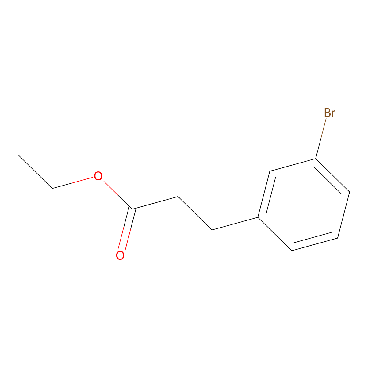 Ethyl 3-(3-bromophenyl)propanoate molecular structure, CAS 40640-97-9