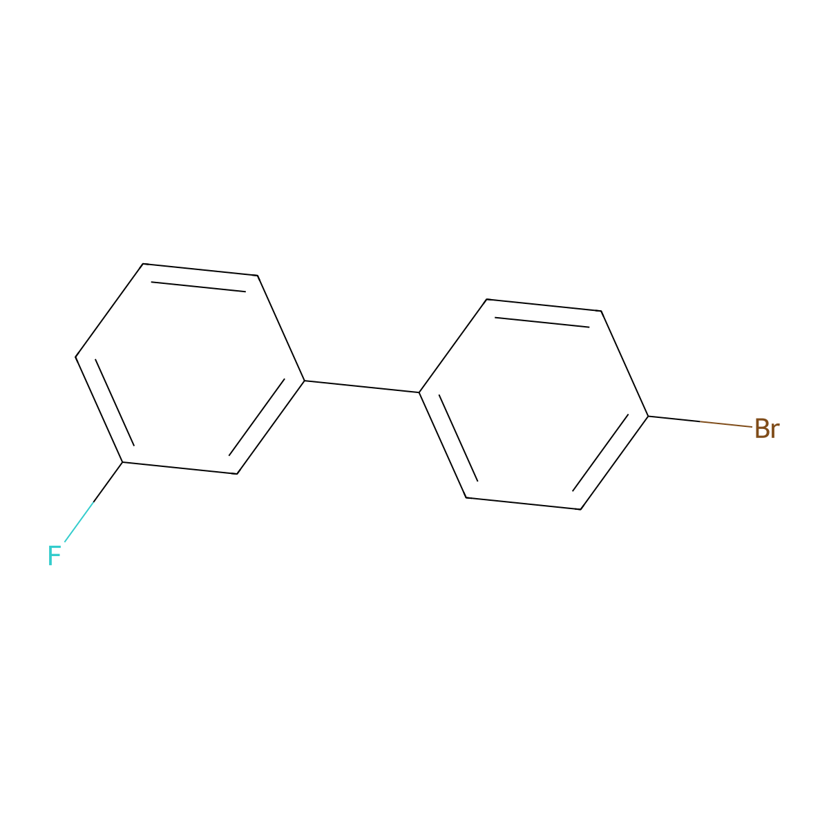 4-Bromo-3'-fluorobiphenyl molecular structure, CAS 40641-65-4