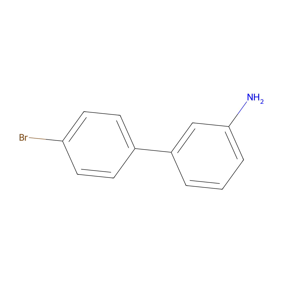 3-(4-Bromophenyl)aniline molecular structure, CAS 40641-71-2