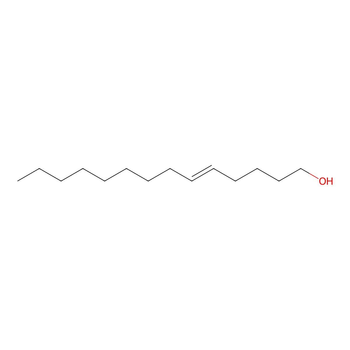 5-Tetradecen-1-ol, (5Z)- molecular structure, CAS 40642-42-0