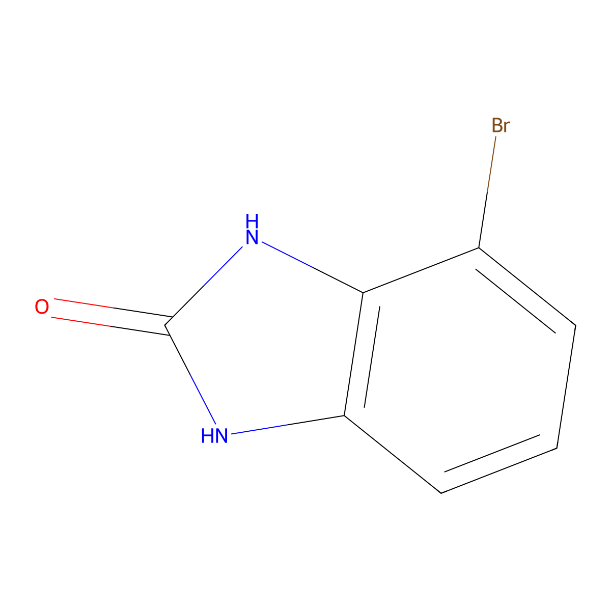 4-Bromo-1,3-dihydro-2H-benzimidazol-2-one molecular structure, CAS 40644-16-4