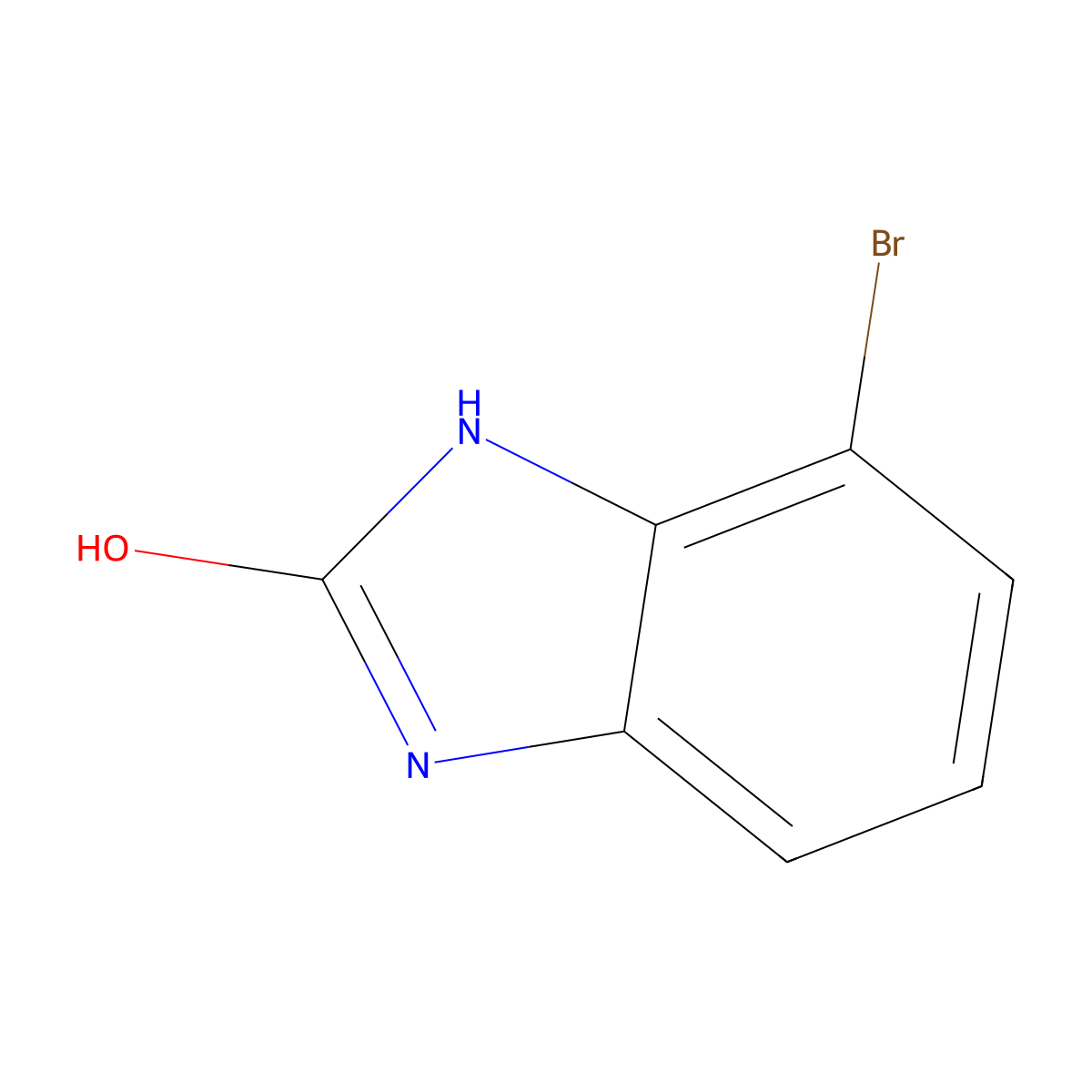 4-Bromo-1,3-dihydro-2H-benzimidazol-2-one molecular structure, CAS 40644-16-4