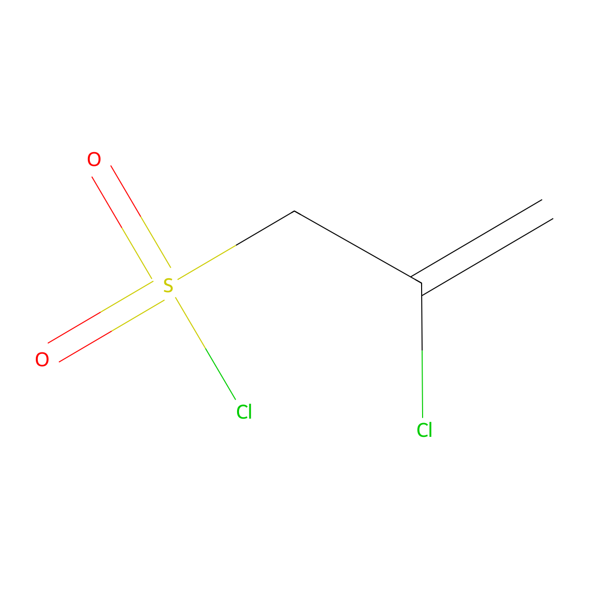2-Chloroprop-2-ene-1-sulfonyl chloride molecular structure, CAS 40644-59-5
