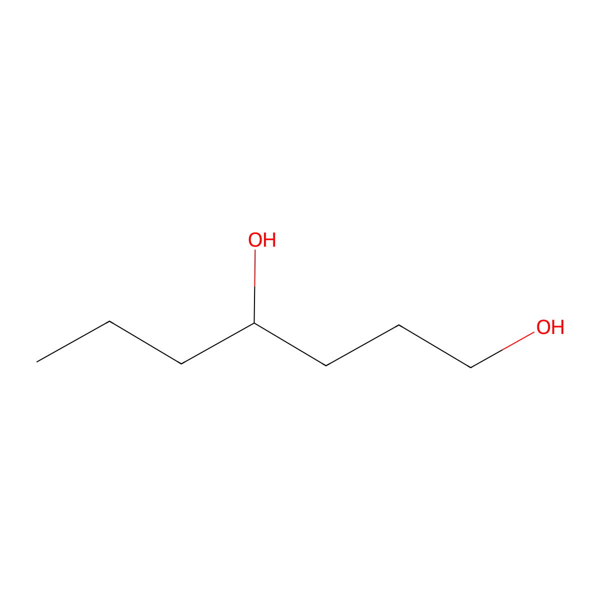 1,4-Heptanediol molecular structure, CAS 40646-07-9