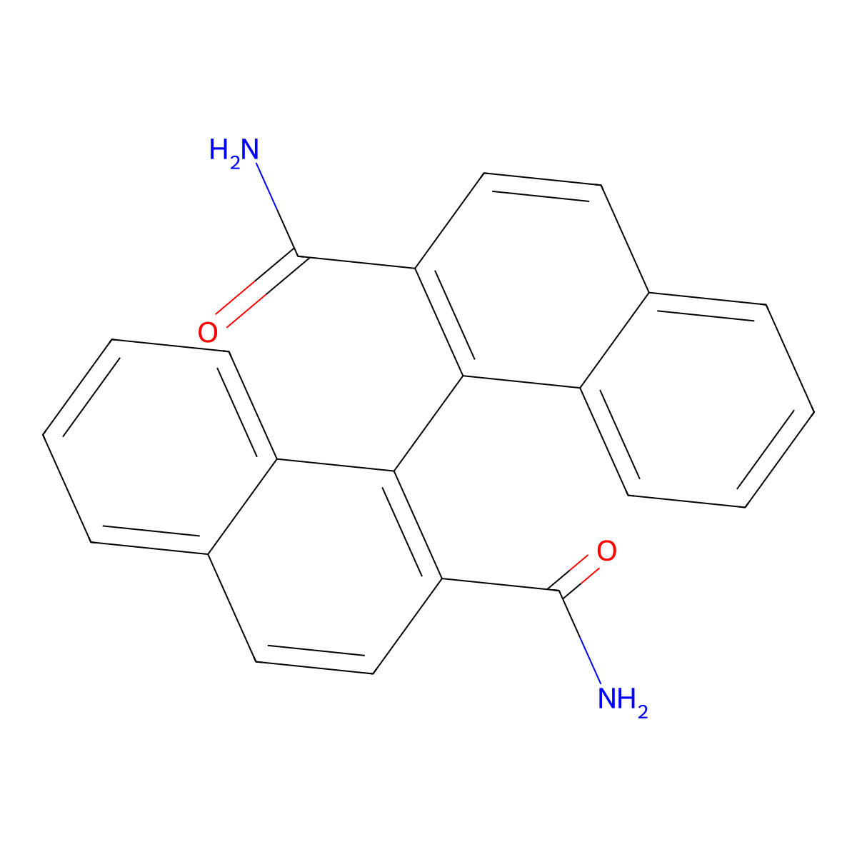 (R)-[1,1'-Binaphthalene]-2,2'-dicarboxamide molecular structure, CAS 406464-00-4