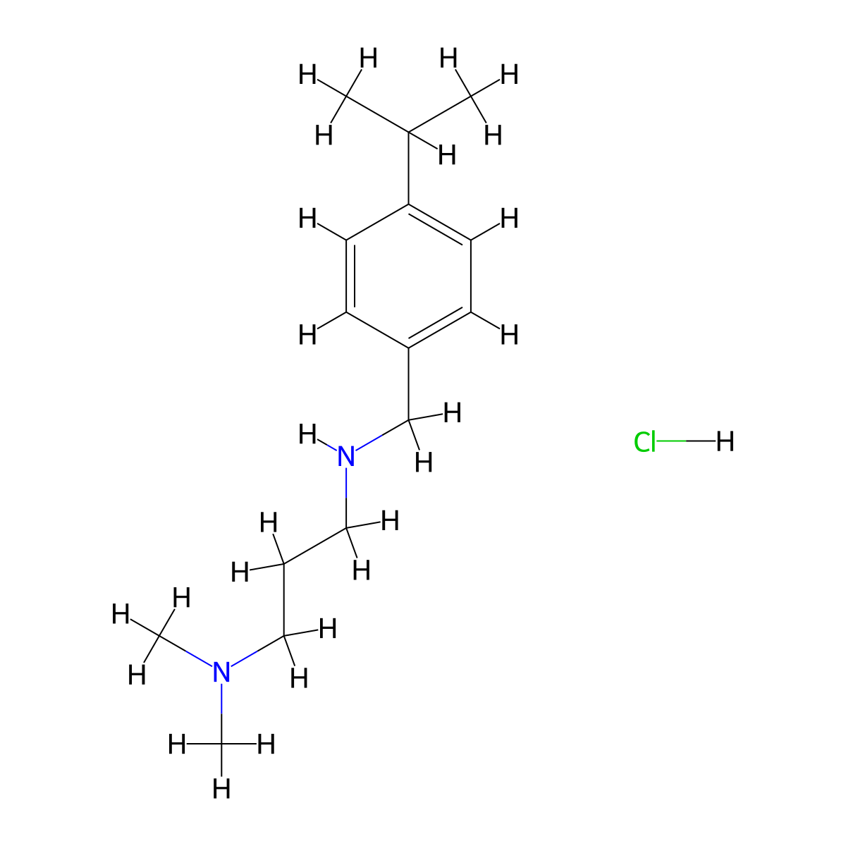 N'-(4-Isopropyl-benzyl)-N,N-dimethyl-propane-1,3-diamine molecular structure, CAS 406470-45-9