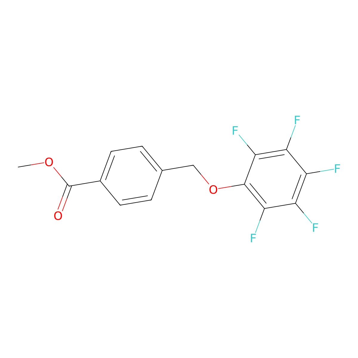 Methyl 4-[(2,3,4,5,6-pentafluorophenoxy)methyl]benzoate molecular structure, CAS 406470-61-9