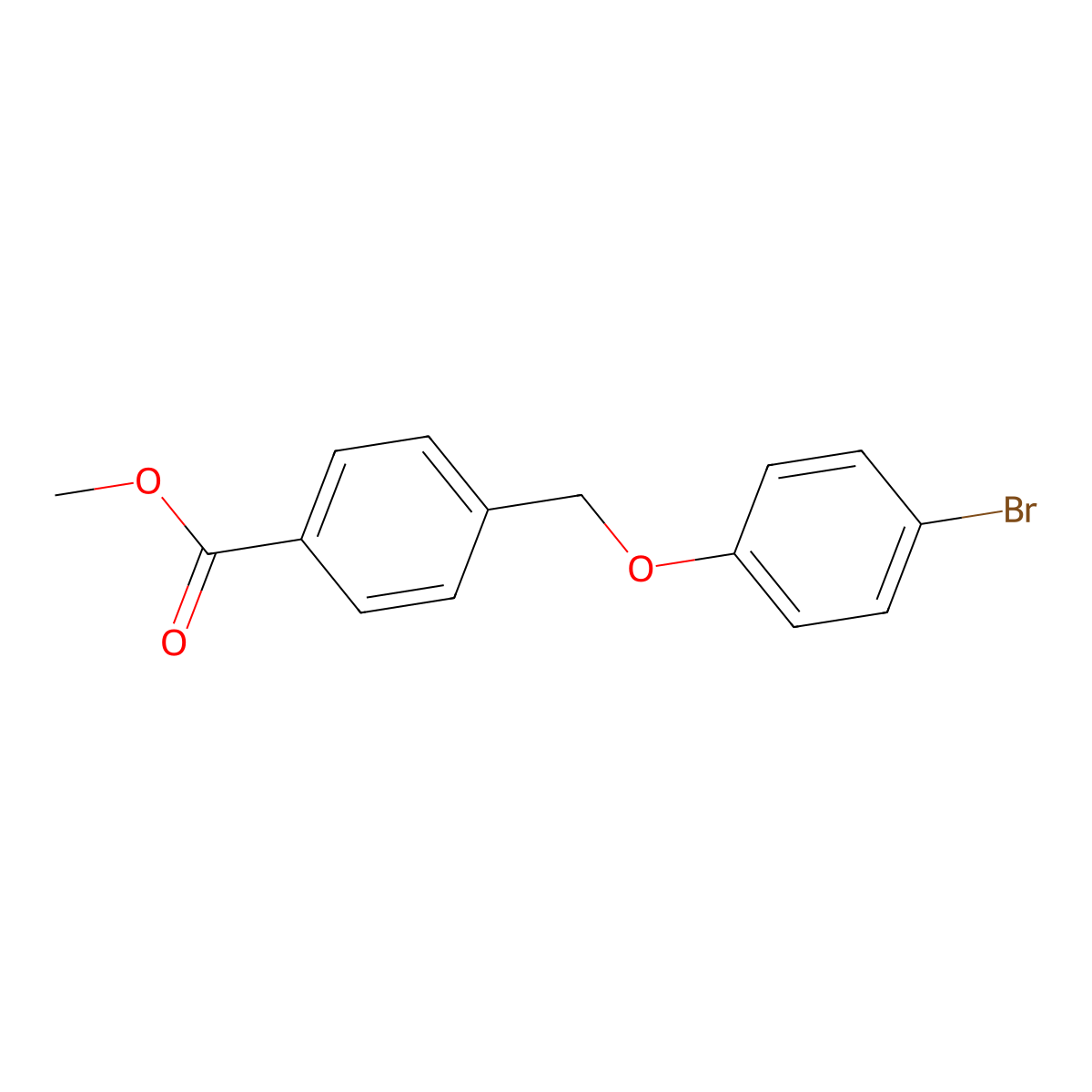 Methyl 4-[(4-bromophenoxy)methyl]benzoate molecular structure, CAS 406470-62-0
