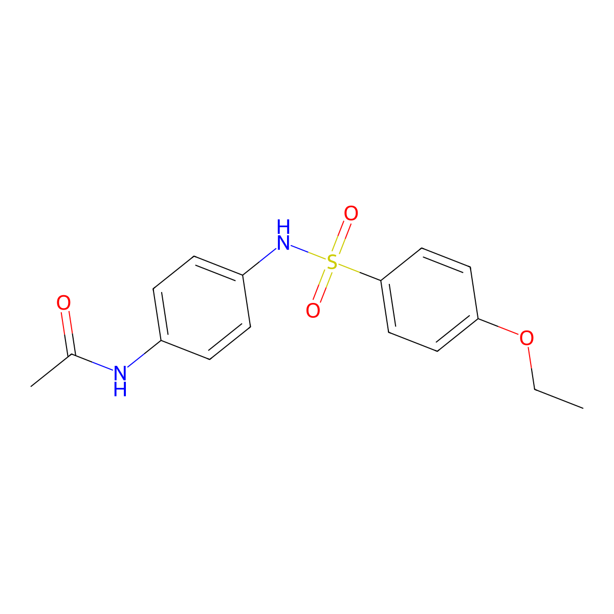 N-[4-[(4-ethoxyphenyl)sulfonylamino]phenyl]acetamide molecular structure, CAS 406473-38-9