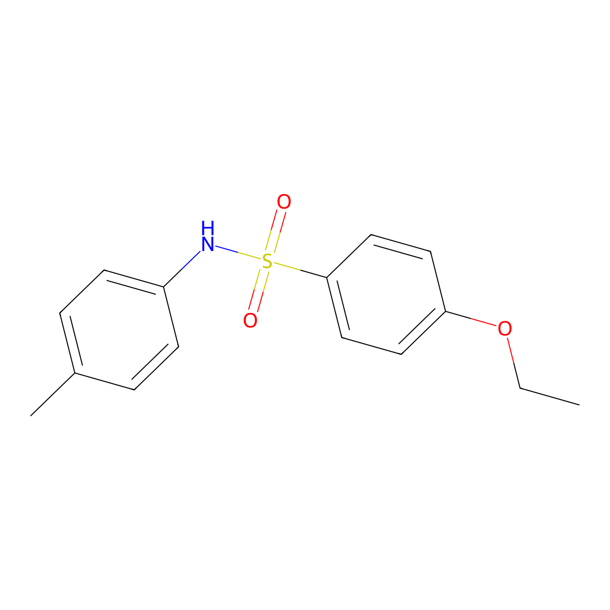 4-ethoxy-N-(4-methylphenyl)benzenesulfonamide molecular structure, CAS 406473-60-7
