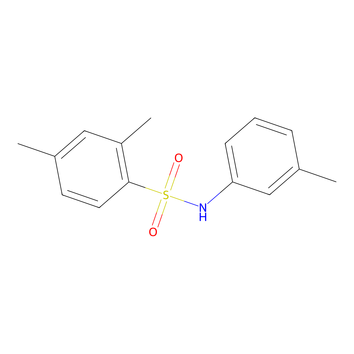 2,4-dimethyl-N-(3-methylphenyl)benzenesulfonamide molecular structure, CAS 406473-67-4