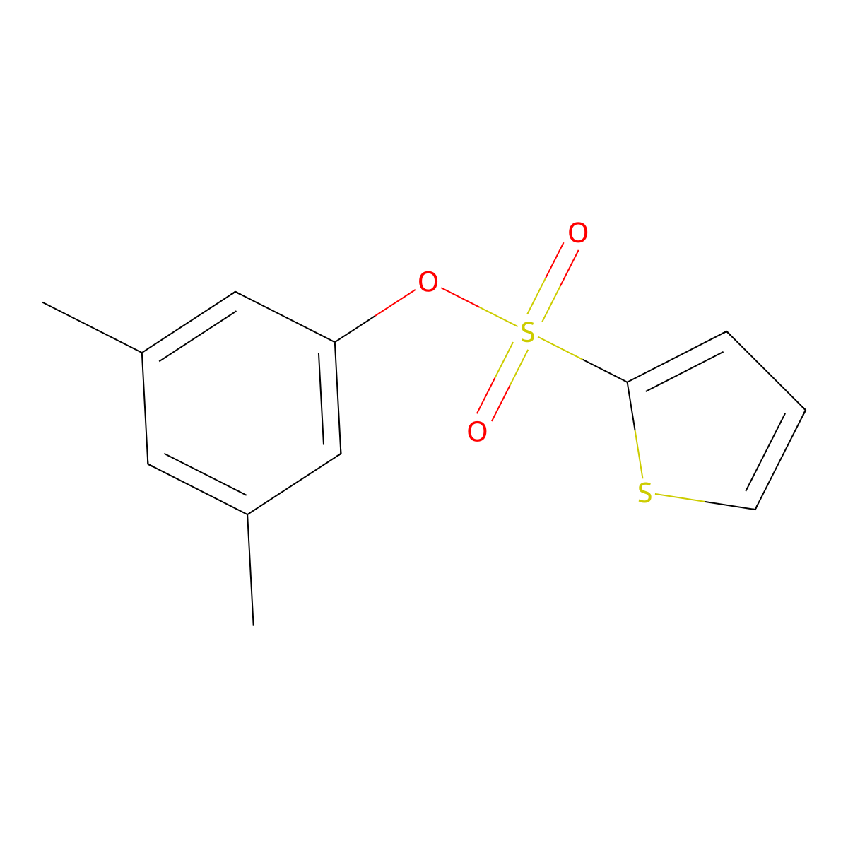 3,5-Dimethylphenyl thiophene-2-sulfonate molecular structure, CAS 406475-84-1