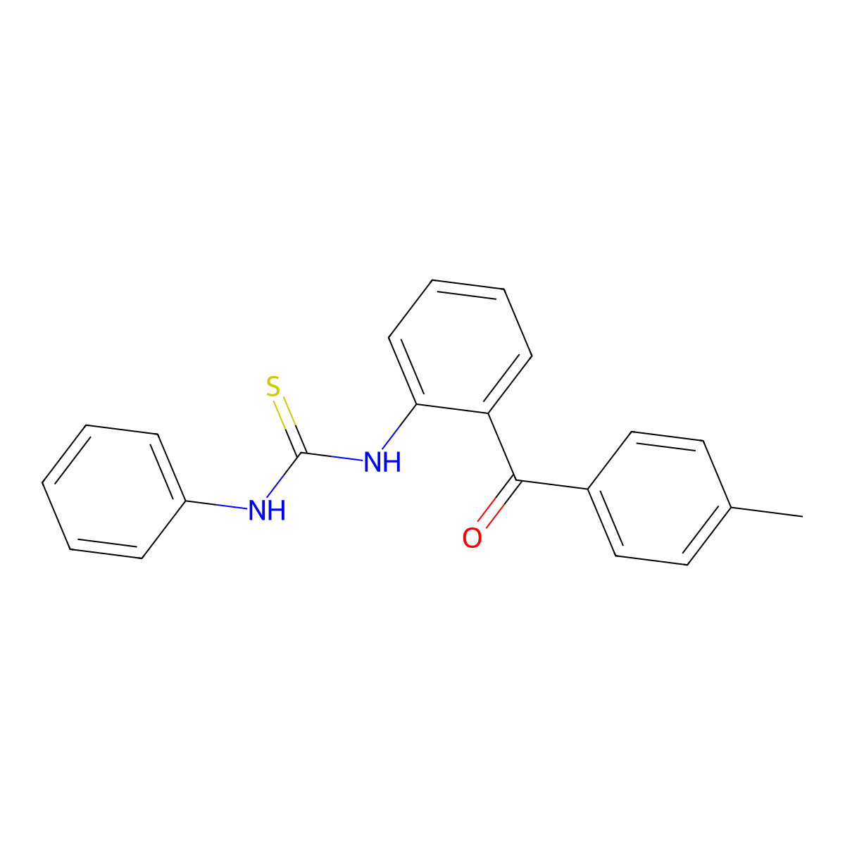 N-[2-(4-methylbenzoyl)phenyl]-N'-phenylthiourea molecular structure, CAS 406477-24-5