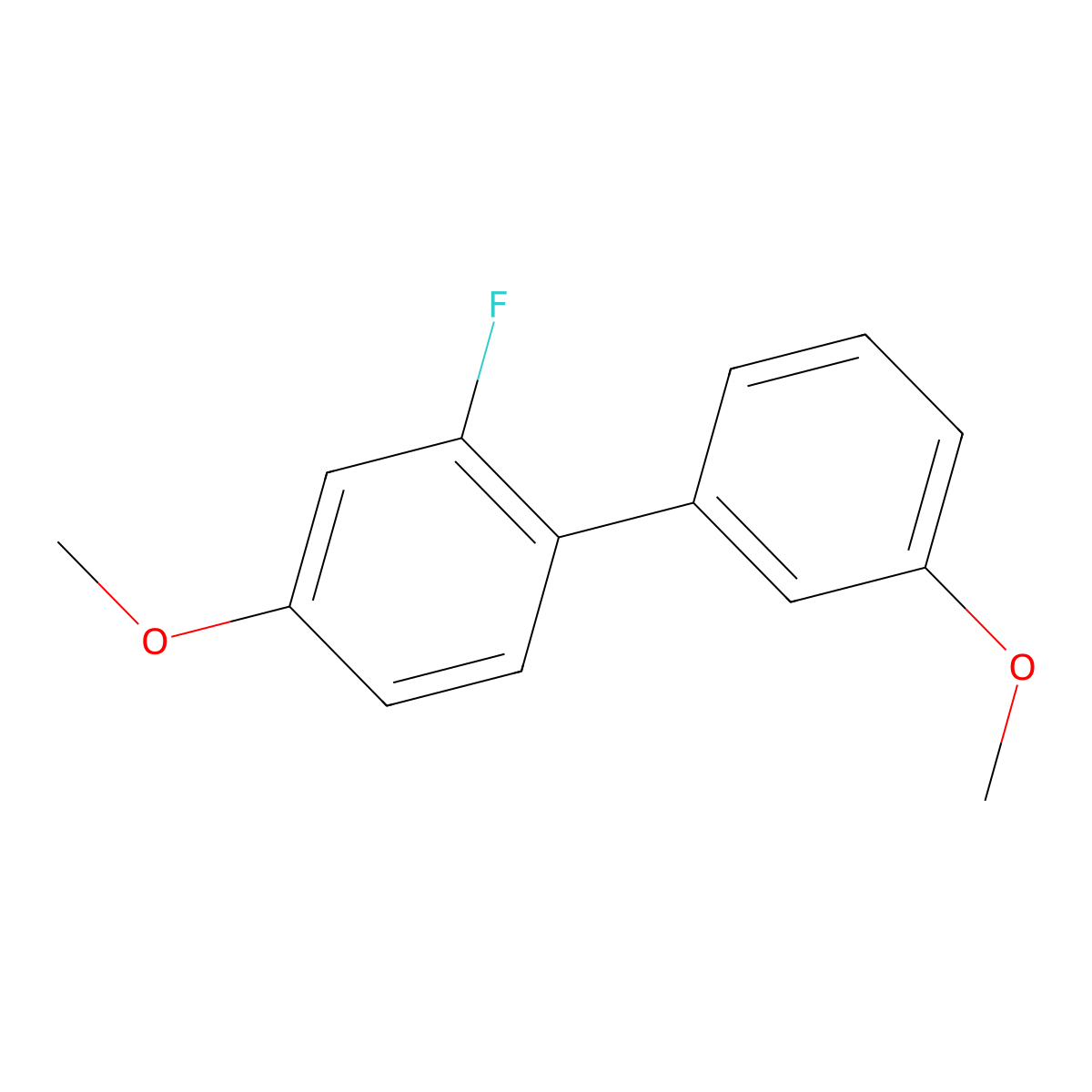 2-Fluoro-4-methoxy-1-(3-methoxyphenyl)benzene molecular structure, CAS 406482-33-5