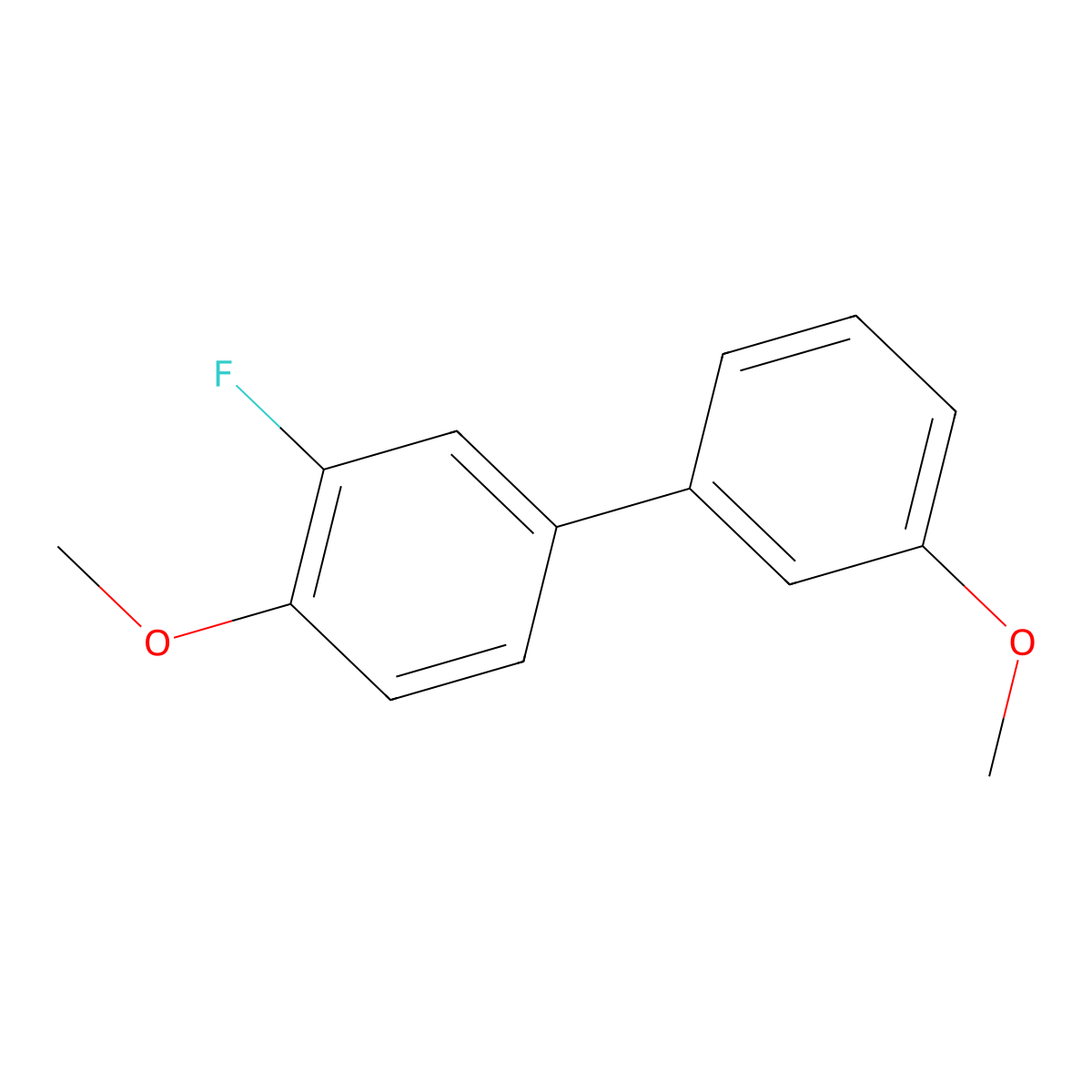 3-Fluoro-3',4-dimethoxy-1,1'-biphenyl molecular structure, CAS 406482-36-8