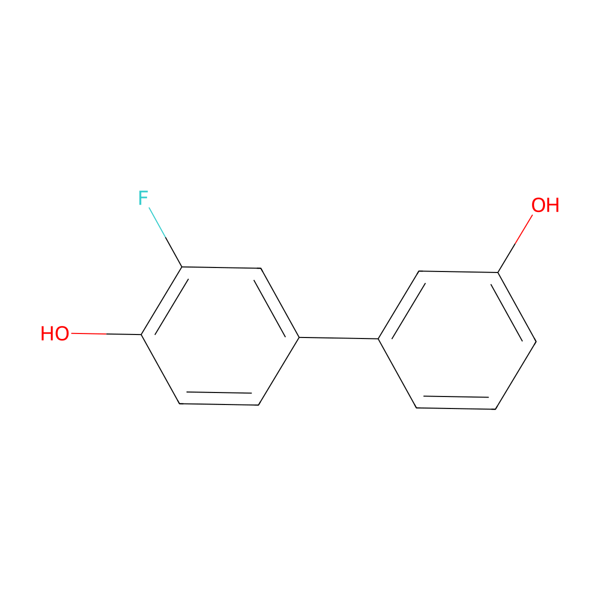 3-(3-Fluoro-4-hydroxyphenyl)phenol molecular structure, CAS 406482-59-5