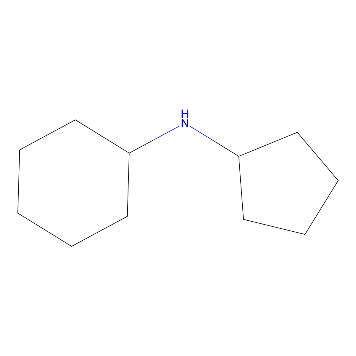 n-Cyclopentylcyclohexanamine molecular structure, CAS 40649-25-0