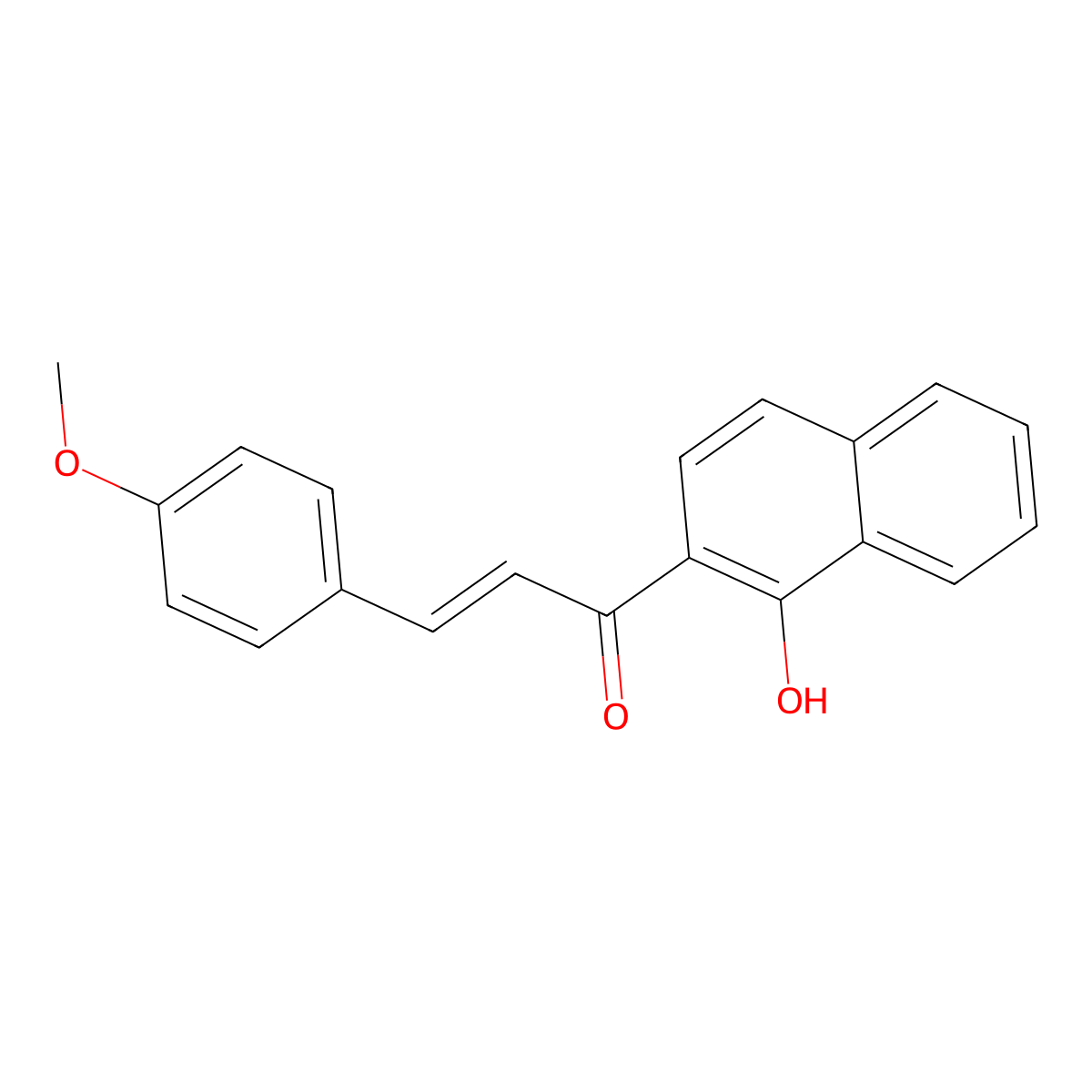 1-(1-Hydroxynaphthalen-2-yl)-3-(4-methoxyphenyl)prop-2-en-1-one molecular structure, CAS 40649-75-0
