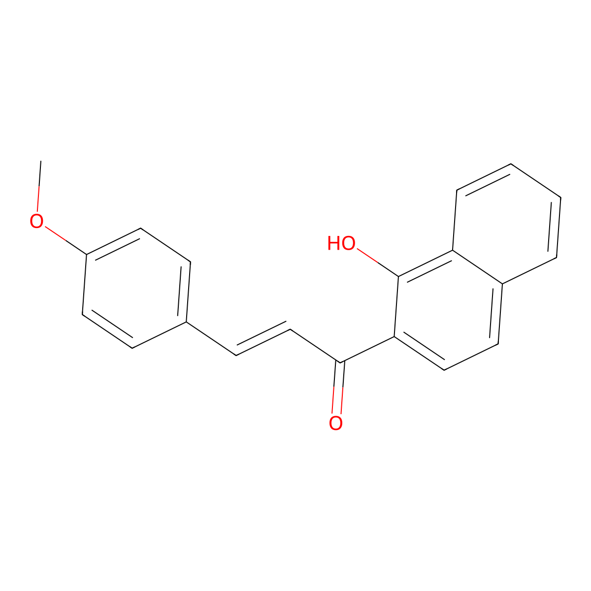 1-(1-Hydroxynaphthalen-2-yl)-3-(4-methoxyphenyl)prop-2-en-1-one molecular structure, CAS 40649-75-0