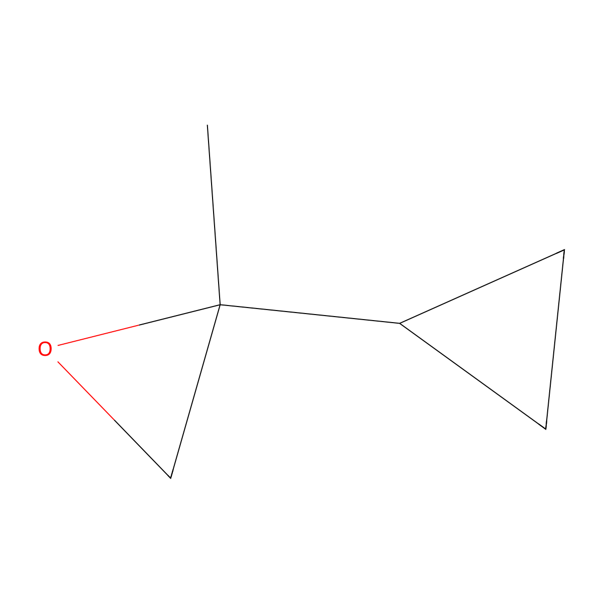 2-Cyclopropyl-2-methyloxirane molecular structure, CAS 40650-98-4
