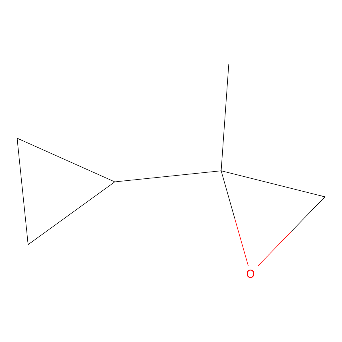 2-Cyclopropyl-2-methyloxirane molecular structure, CAS 40650-98-4