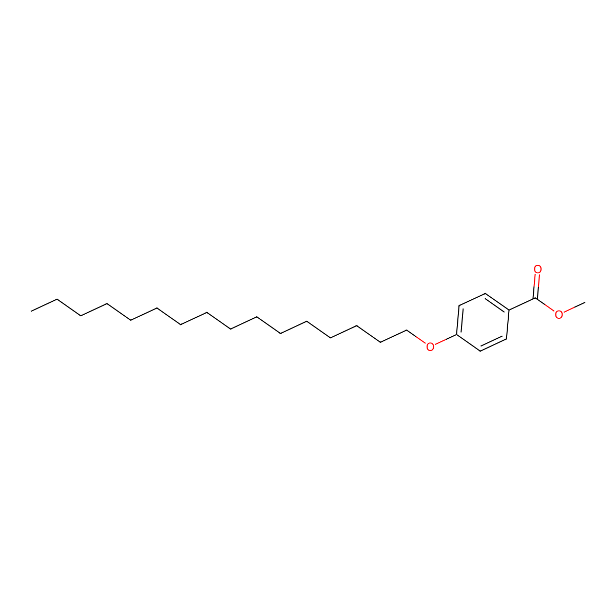 Methyl 4-(hexadecyloxy)benzoate molecular structure, CAS 40654-35-1