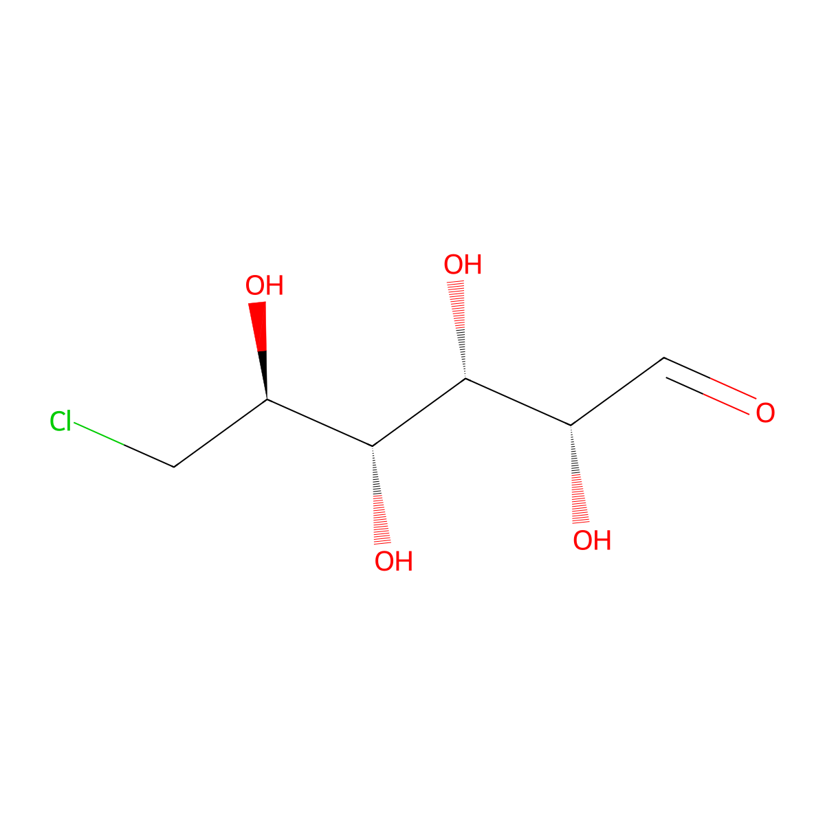 6-chloro-6-deoxy-D-glucose molecular structure, CAS 40656-44-8
