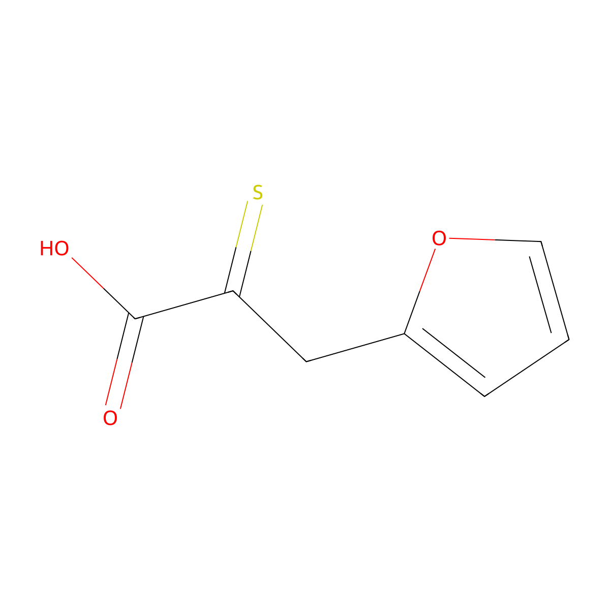 3-(Furan-2-yl)-2-thioxopropanoic acid molecular structure, CAS 4066-13-1