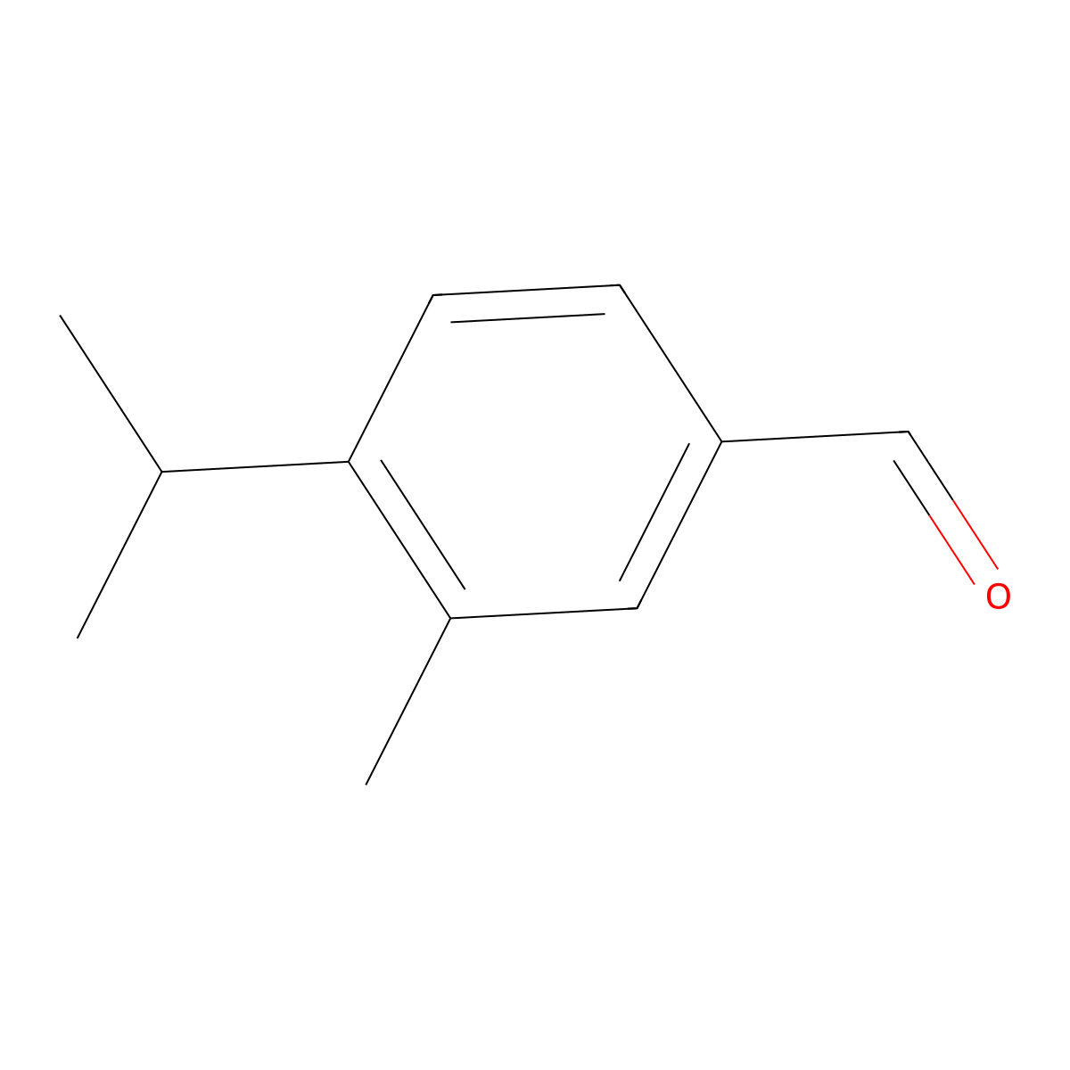 4-Isopropyl-3-methylbenzaldehyde molecular structure, CAS 40663-69-2
