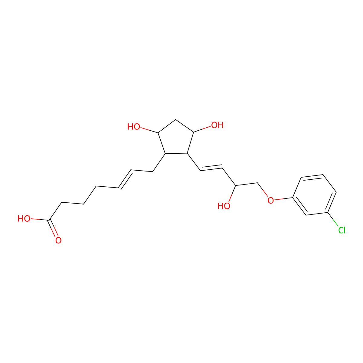 Cloprostenol molecular structure, CAS 40665-92-7