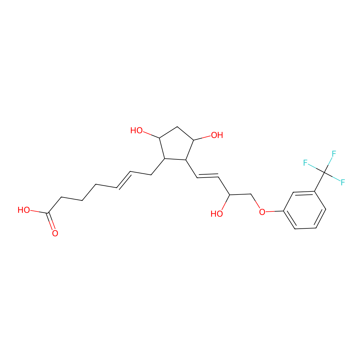 Fluprostenol molecular structure, CAS 40666-16-8
