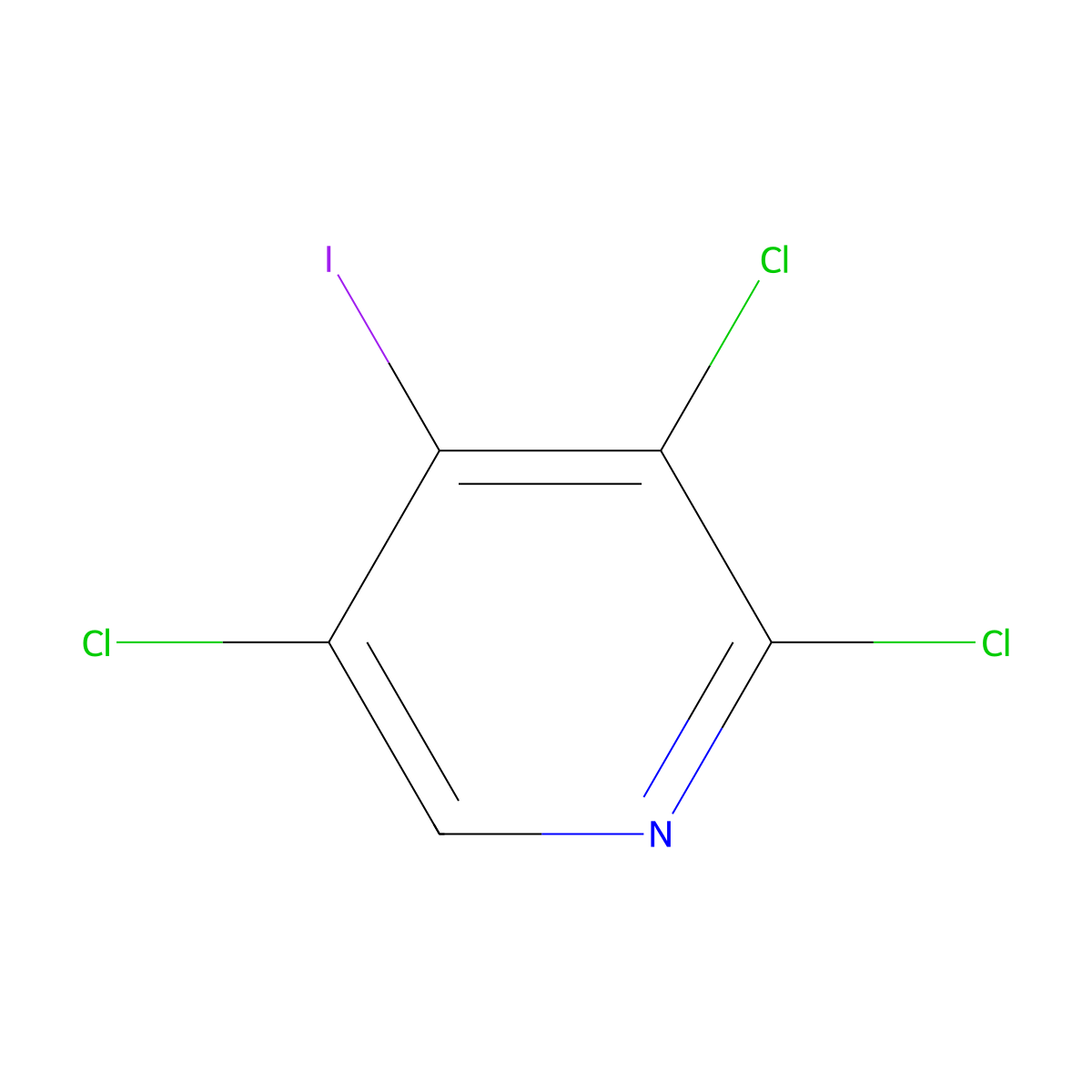 2,3,5-Trichloro-4-iodopyridine molecular structure, CAS 406676-23-1