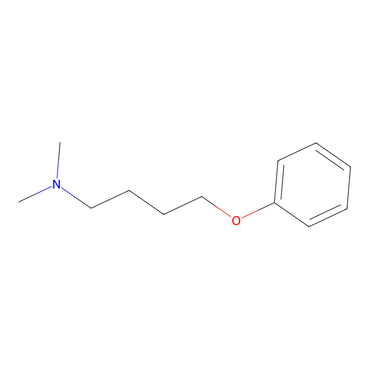 N,N-Dimethyl-4-phenoxybutan-1-amine molecular structure, CAS 40668-79-9