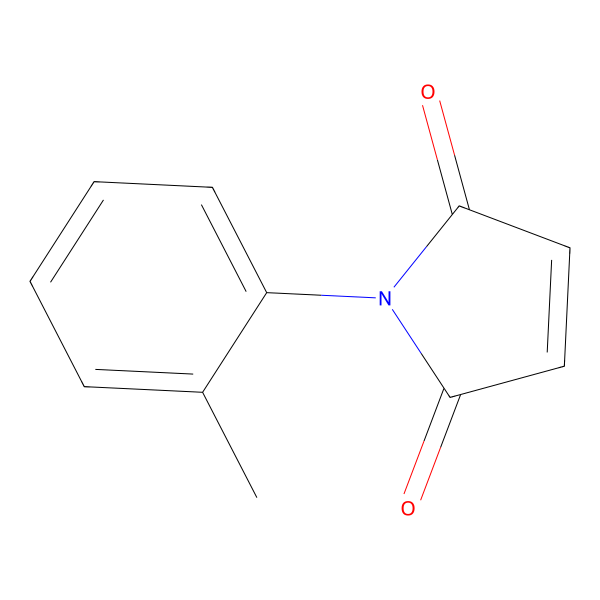 N-2-Tolylmaleimide molecular structure, CAS 4067-01-0
