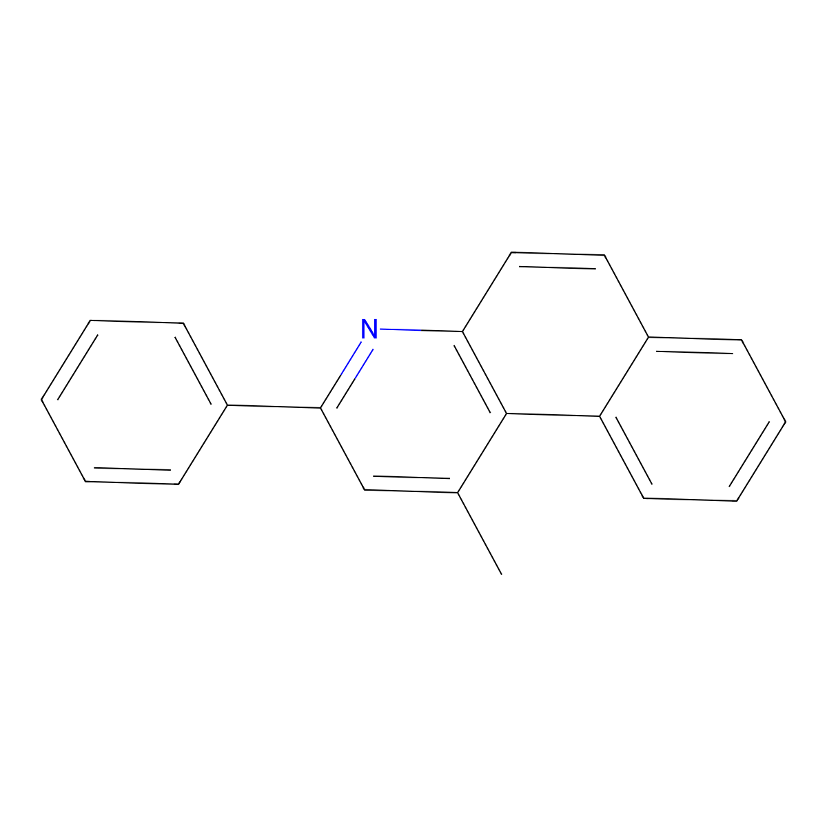 1-Methyl-3-phenyl-benzo(F)quinoline molecular structure, CAS 4067-82-7