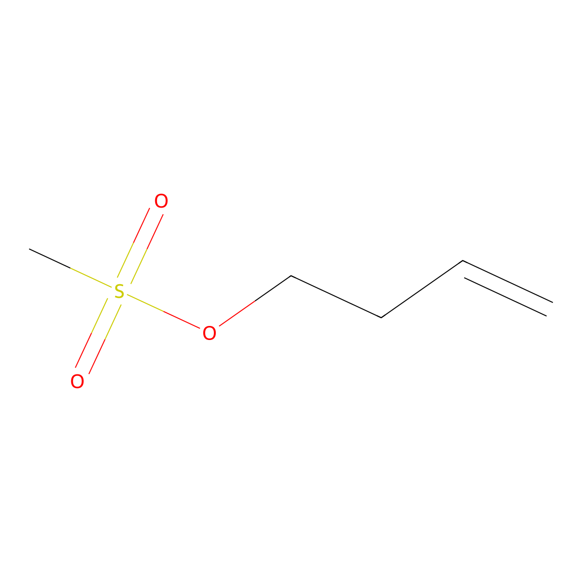 But-3-en-1-yl methanesulfonate molecular structure, CAS 40671-34-9