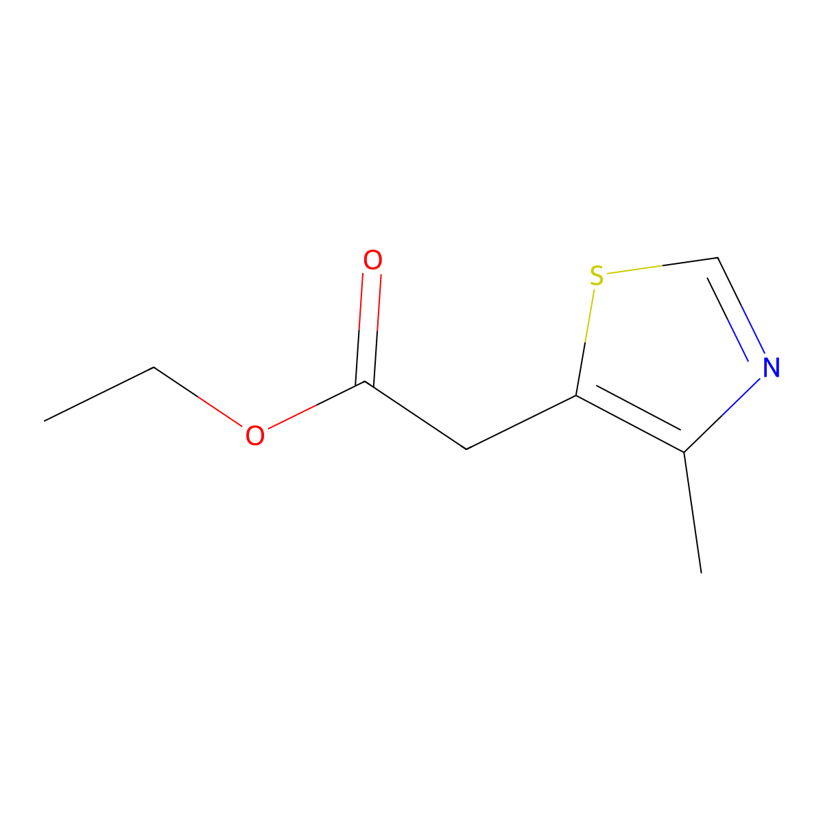 Ethyl 2-(4-Methyl-5-thiazolyl)acetate molecular structure, CAS 406727-23-9