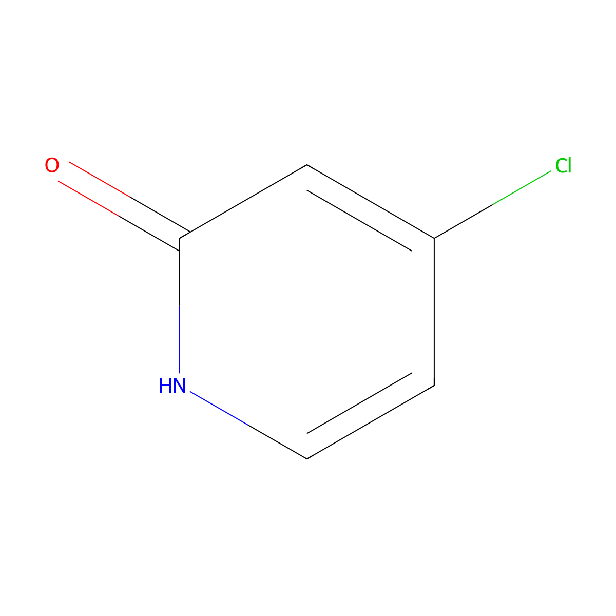 4-Chloropyridin-2-ol molecular structure, CAS 40673-25-4