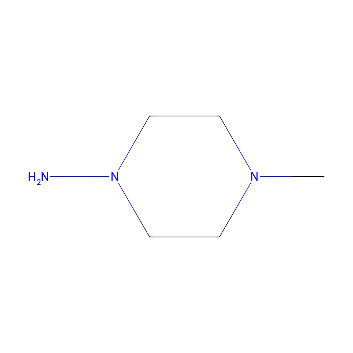 1-Amino-4-methylpiperazine molecular structure, CAS 40675-60-3