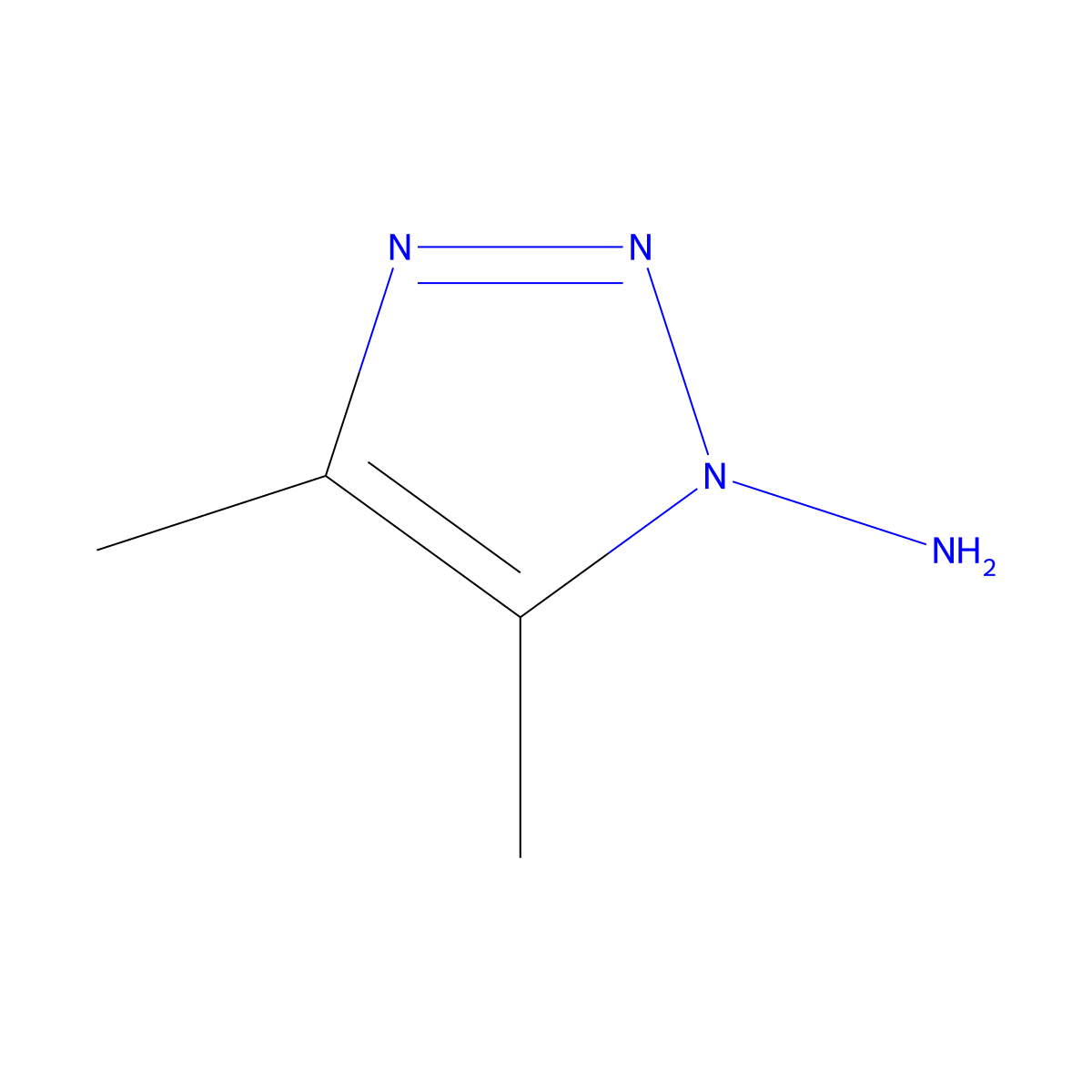 dimethyl-1H-1,2,3-triazol-1-amine molecular structure, CAS 40679-57-0
