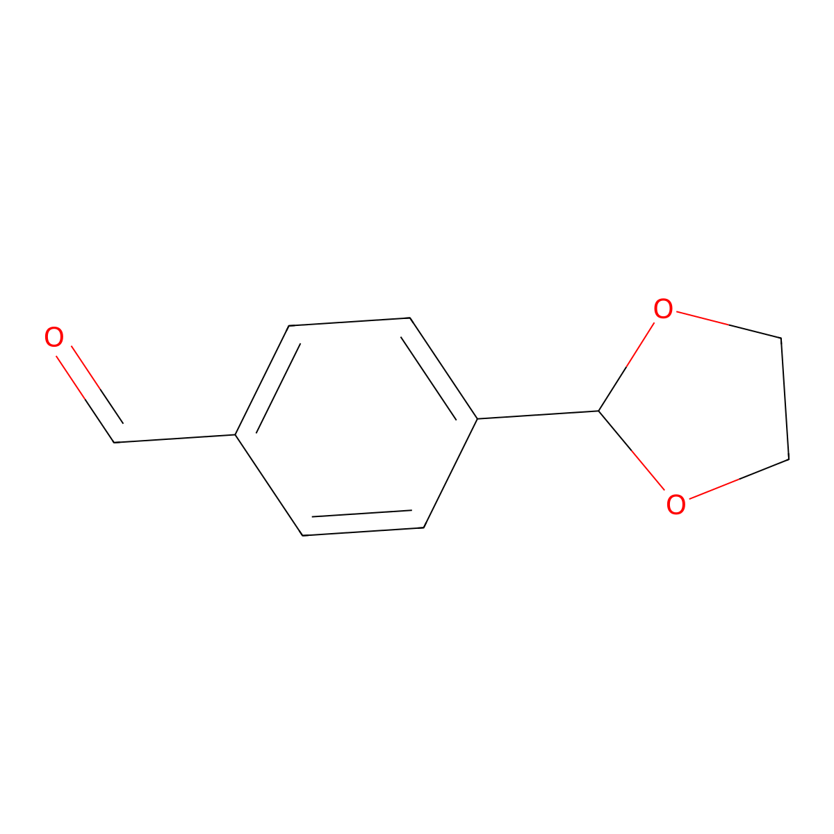 4-(1,3-Dioxolan-2-yl)benzaldehyde molecular structure, CAS 40681-88-7