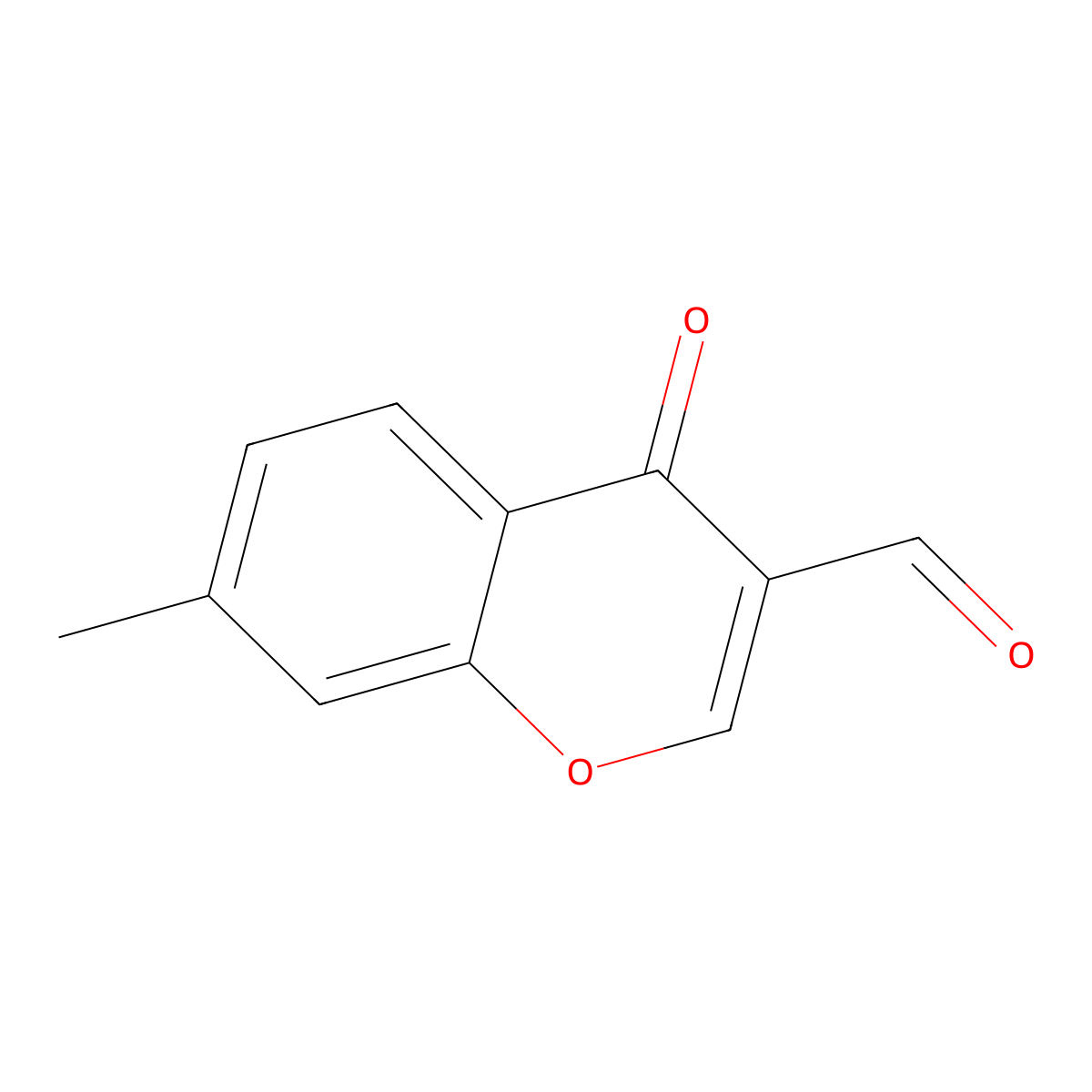 7-methyl-4-oxo-4H-chromene-3-carbaldehyde molecular structure, CAS 40682-97-1
