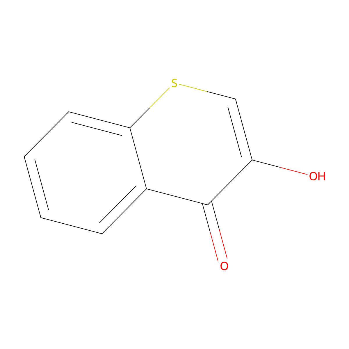 3-Hydroxy-4H-thiochromen-4-one molecular structure, CAS 40683-54-3