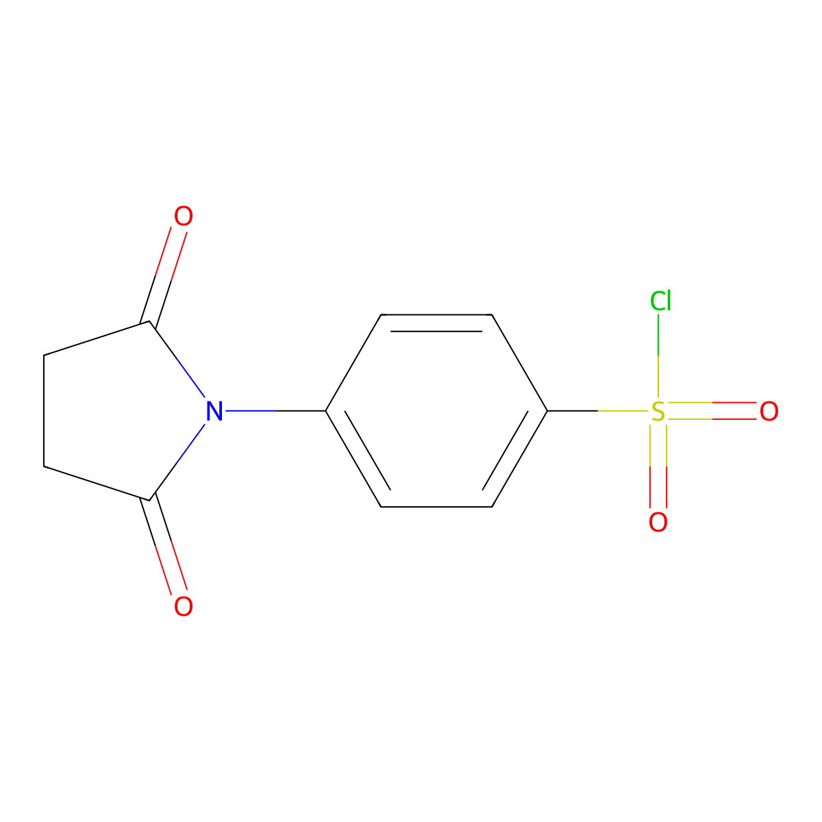 4-(2,5-Dioxopyrrolidin-1-yl)benzenesulfonyl chloride molecular structure, CAS 40686-14-4