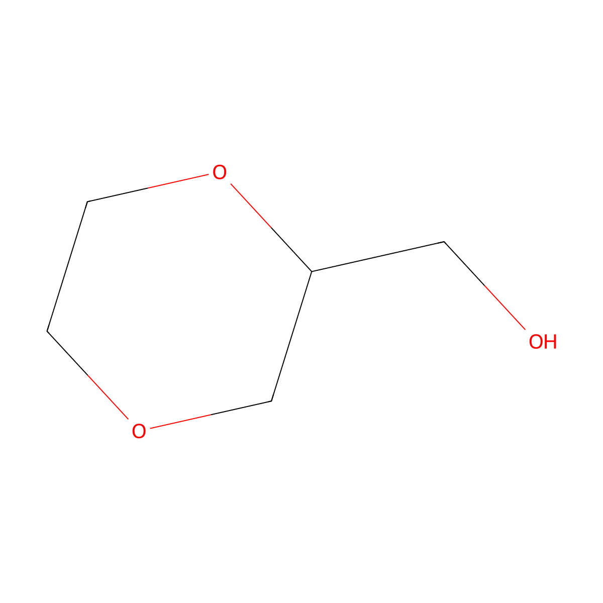 (S)-(1,4-Dioxan-2-yl)methanol molecular structure, CAS 406913-93-7