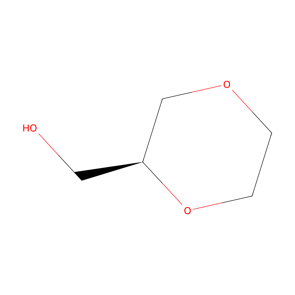 (S)-(1,4-Dioxan-2-yl)methanol molecular structure, CAS 406913-93-7