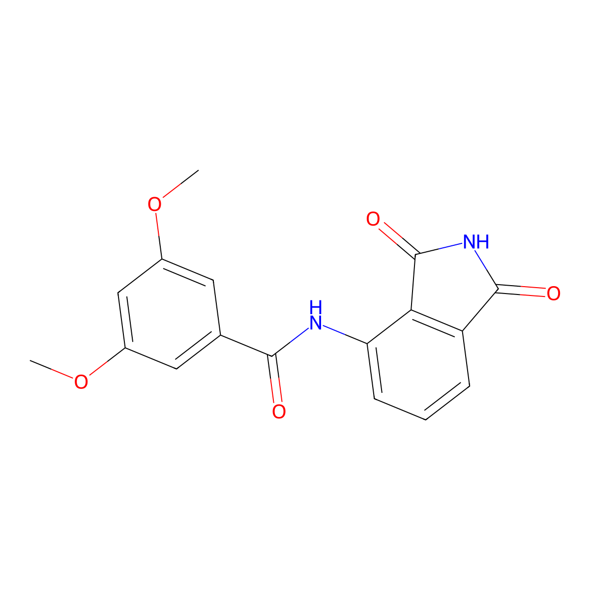 N-(1,3-dioxoisoindolin-4-yl)-3,5-dimethoxybenzamide molecular structure, CAS 406917-05-3